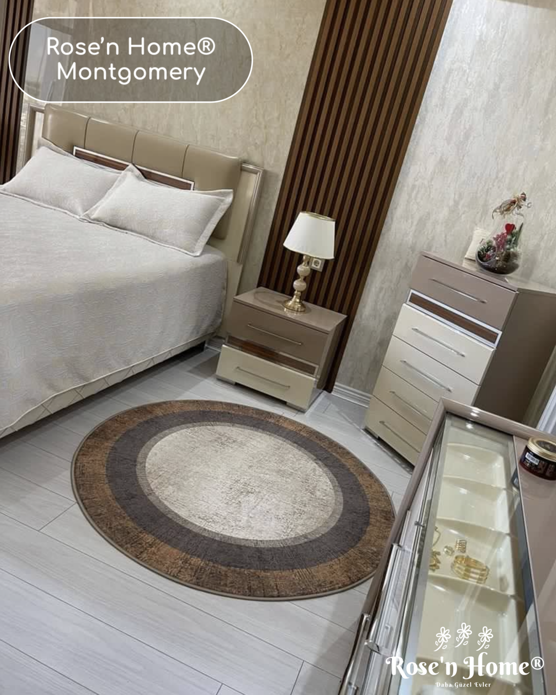 MONTGOMERY - Kaymaz Deri Taban Makinede Yıkanabilir Salon Oturma Odası Mutfak Halısı
