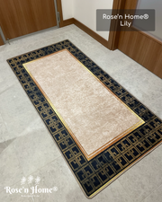 LİLY - Kaymaz Deri Taban Makinede Yıkanabilir Salon Oturma Odası Mutfak Halısı