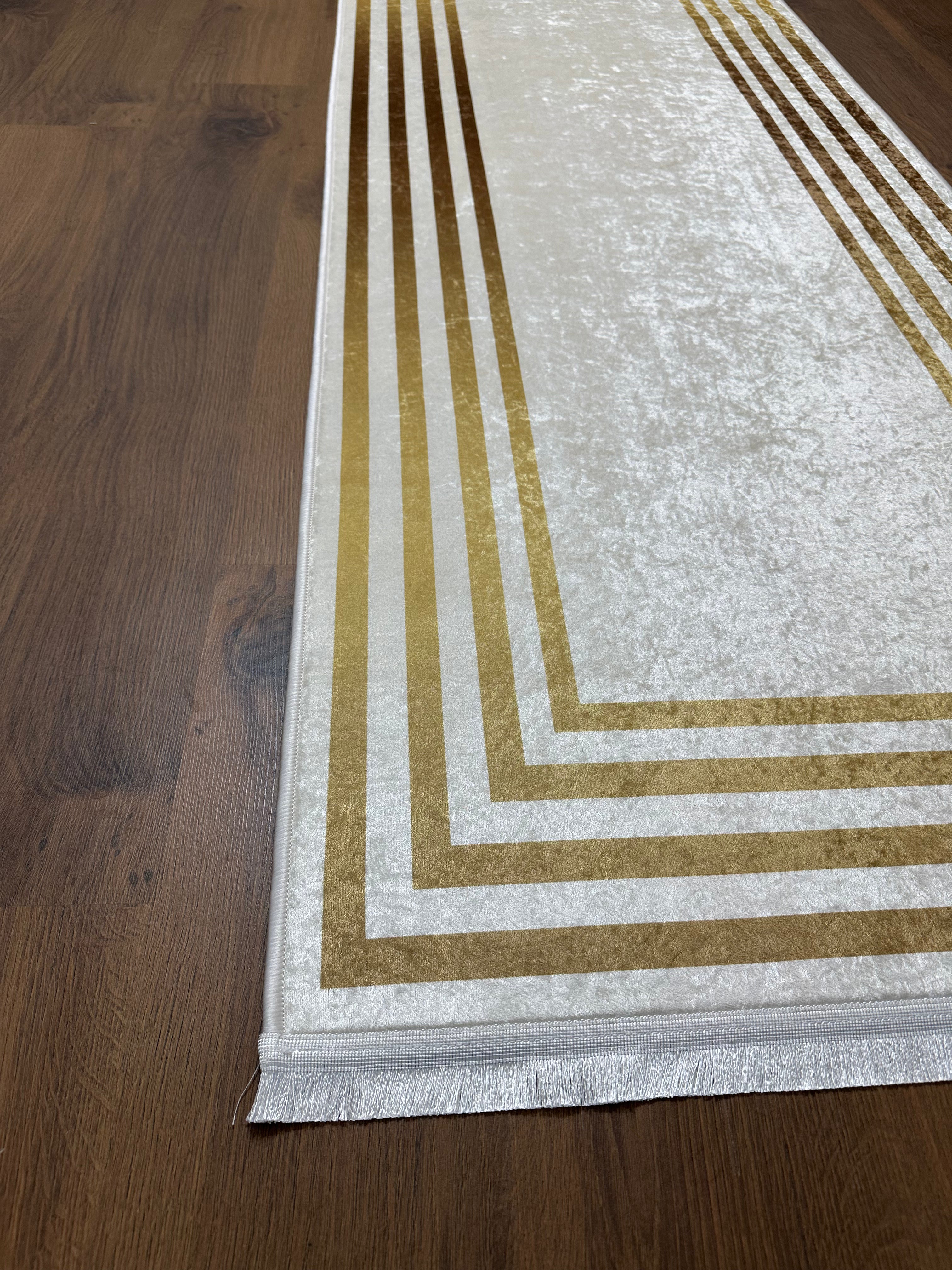 MULTİ GOLD - Kaymaz Deri Taban Makinede Yıkanabilir Salon Oturma Odası Mutfak Halısı
