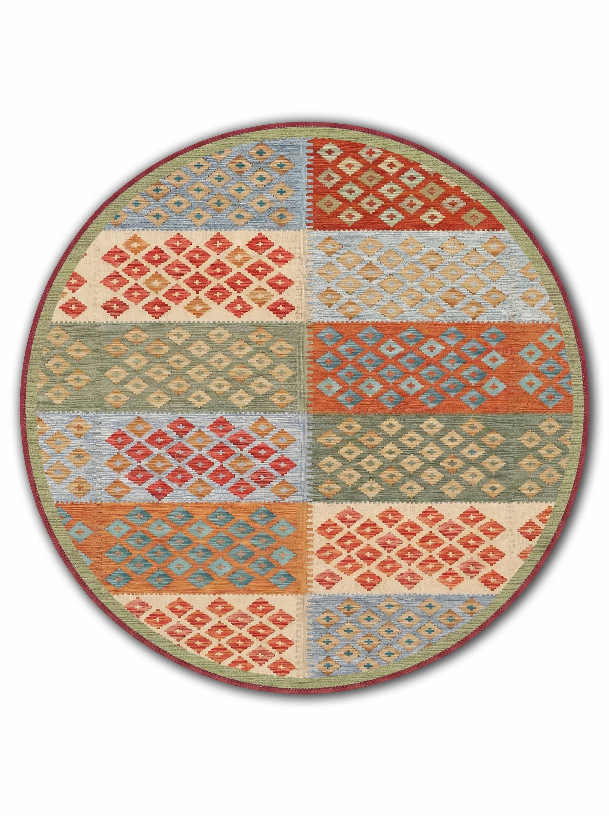 yıkanabilir kaymaz taban şönil dokuma halı 140x200 renkli