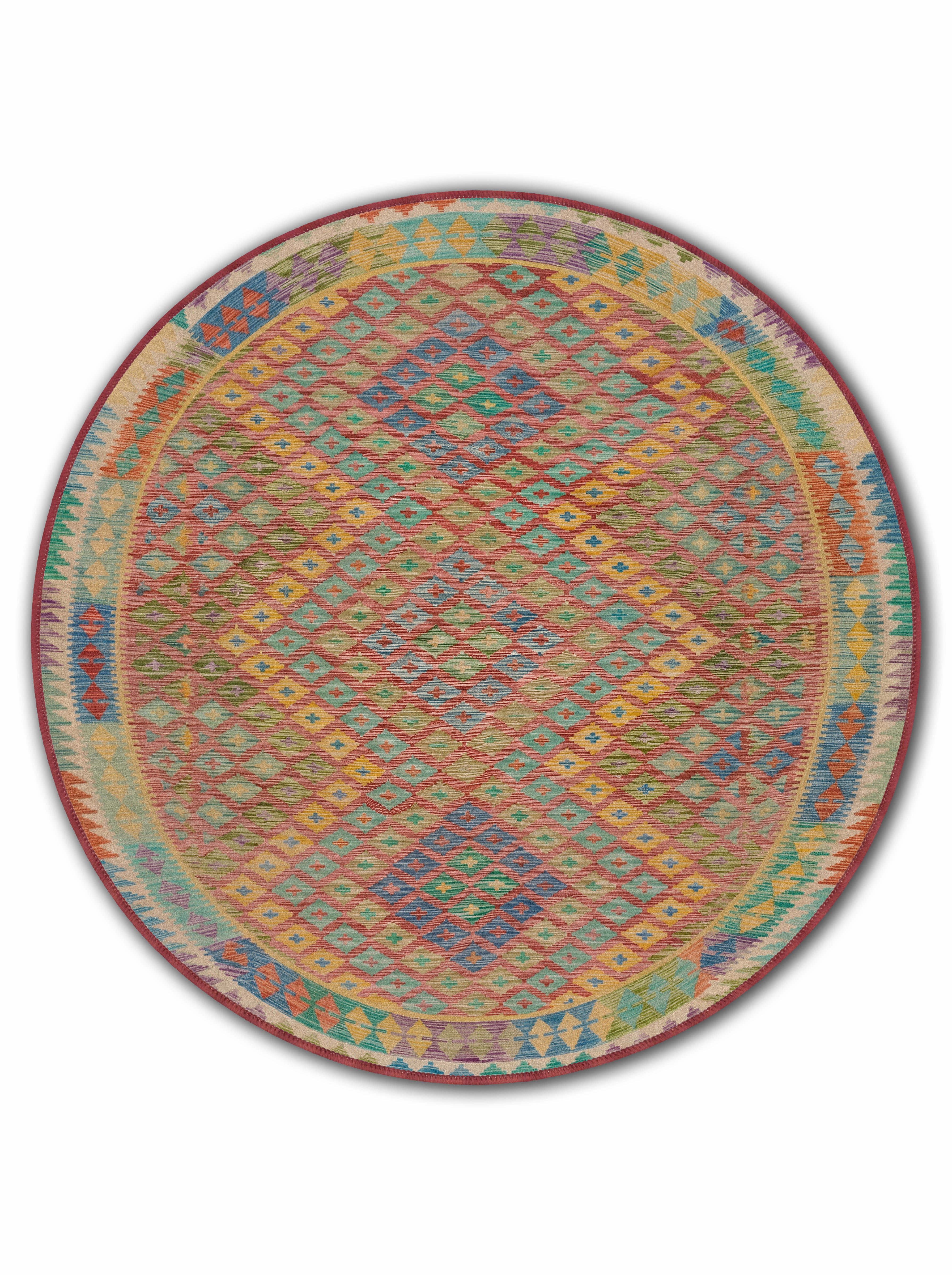 yıkanabilir kaymaz taban şönil dokuma halı 140x200 renkli