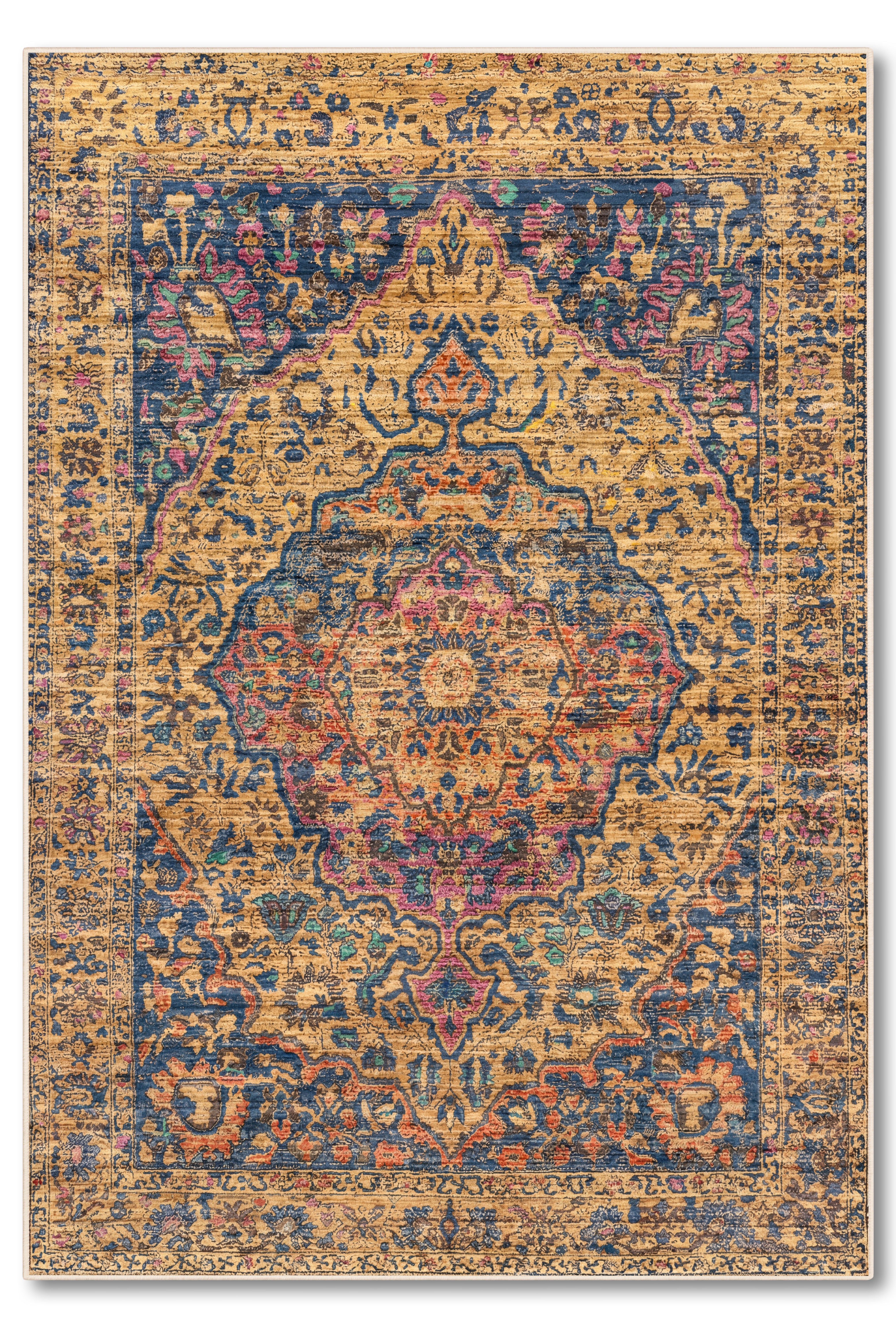 yıkanabilir kaymaz taban şönil dokuma halı 80x150 bej; renkli
