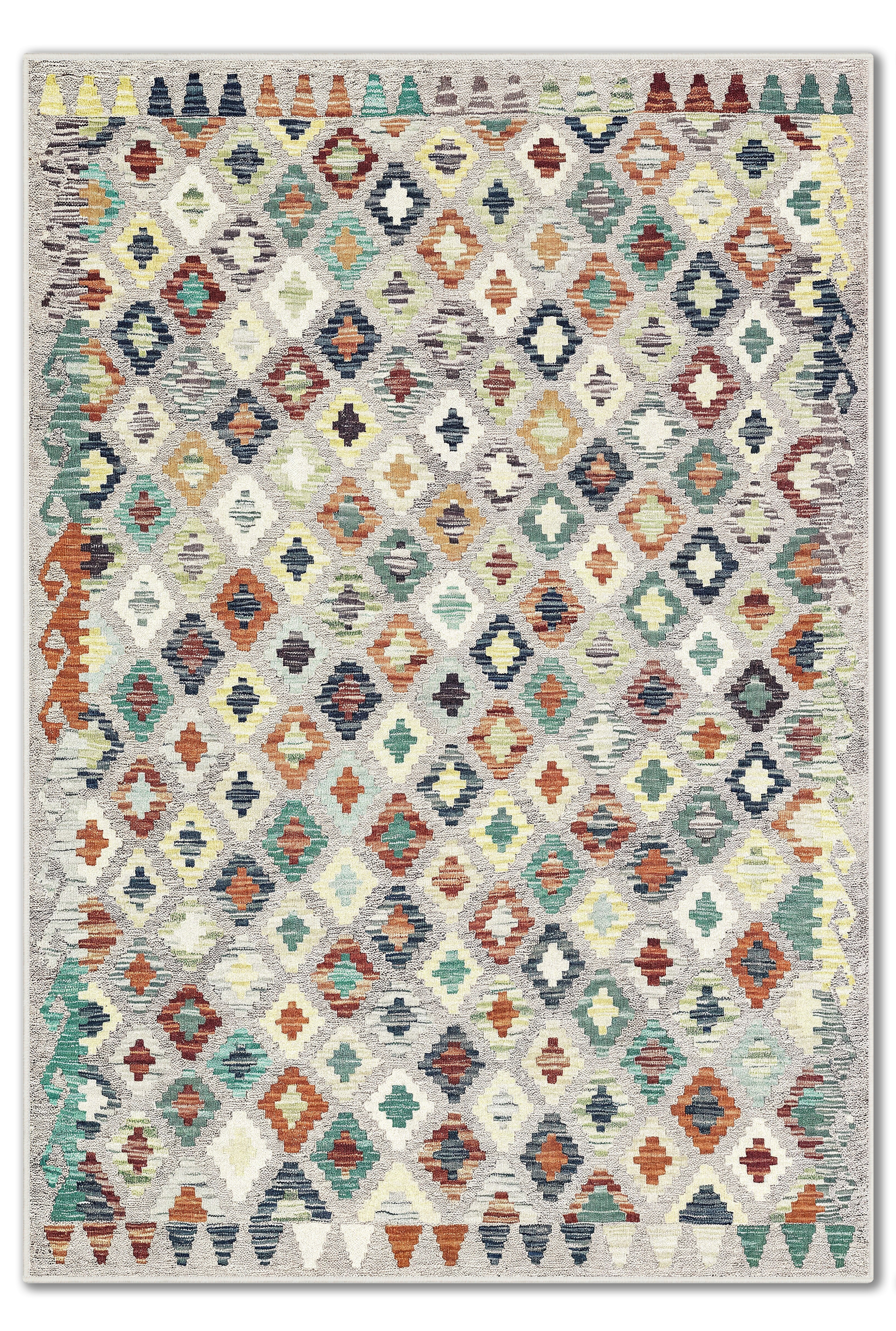 Arte VN123-2 Modern Geometrik Desenli Renkli Dekoratif Salon Mutfak Koridor Halısı