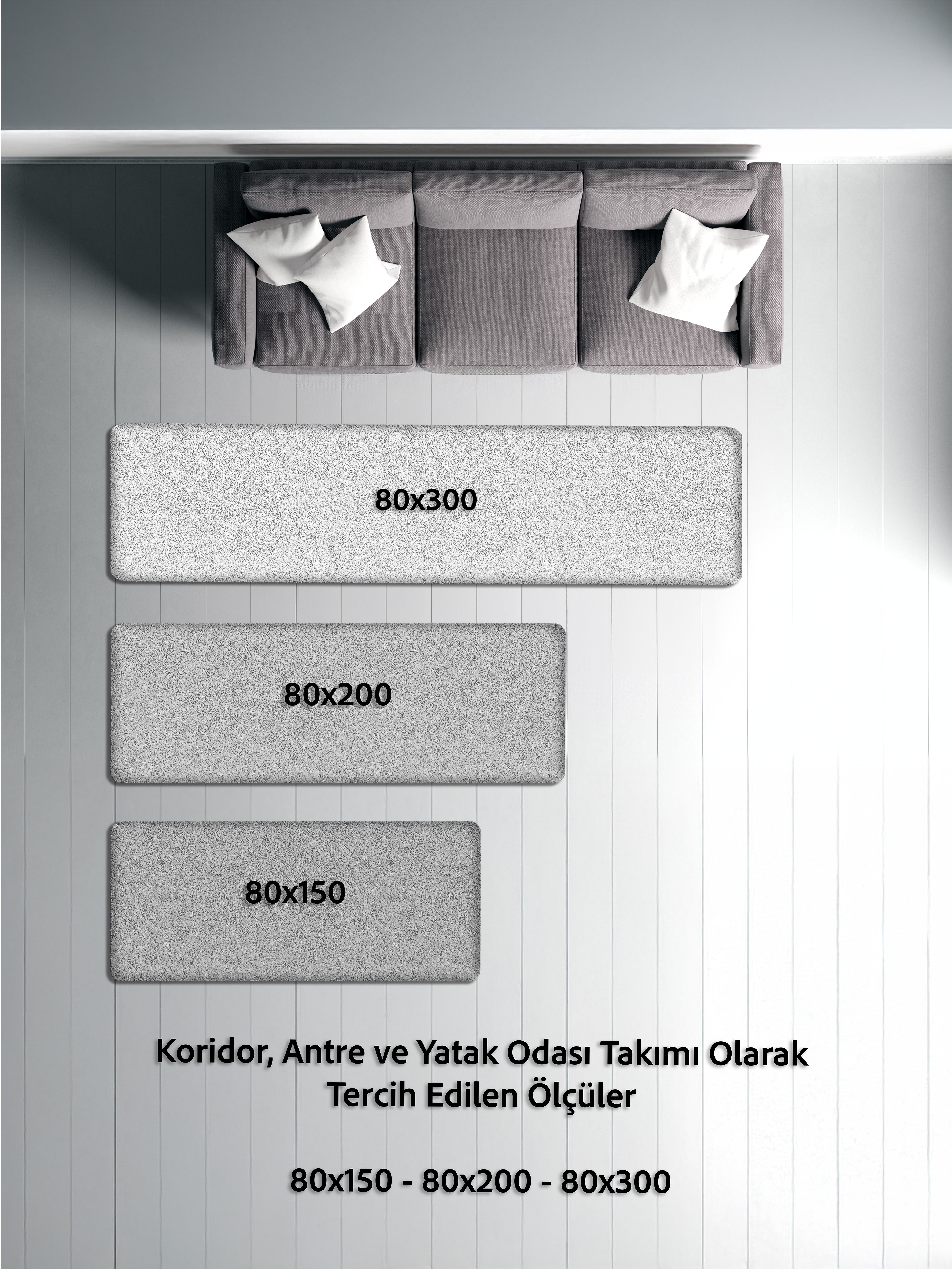 Arte DS299 Vintage Orman Desenli Dekoratif Dokuma Halı