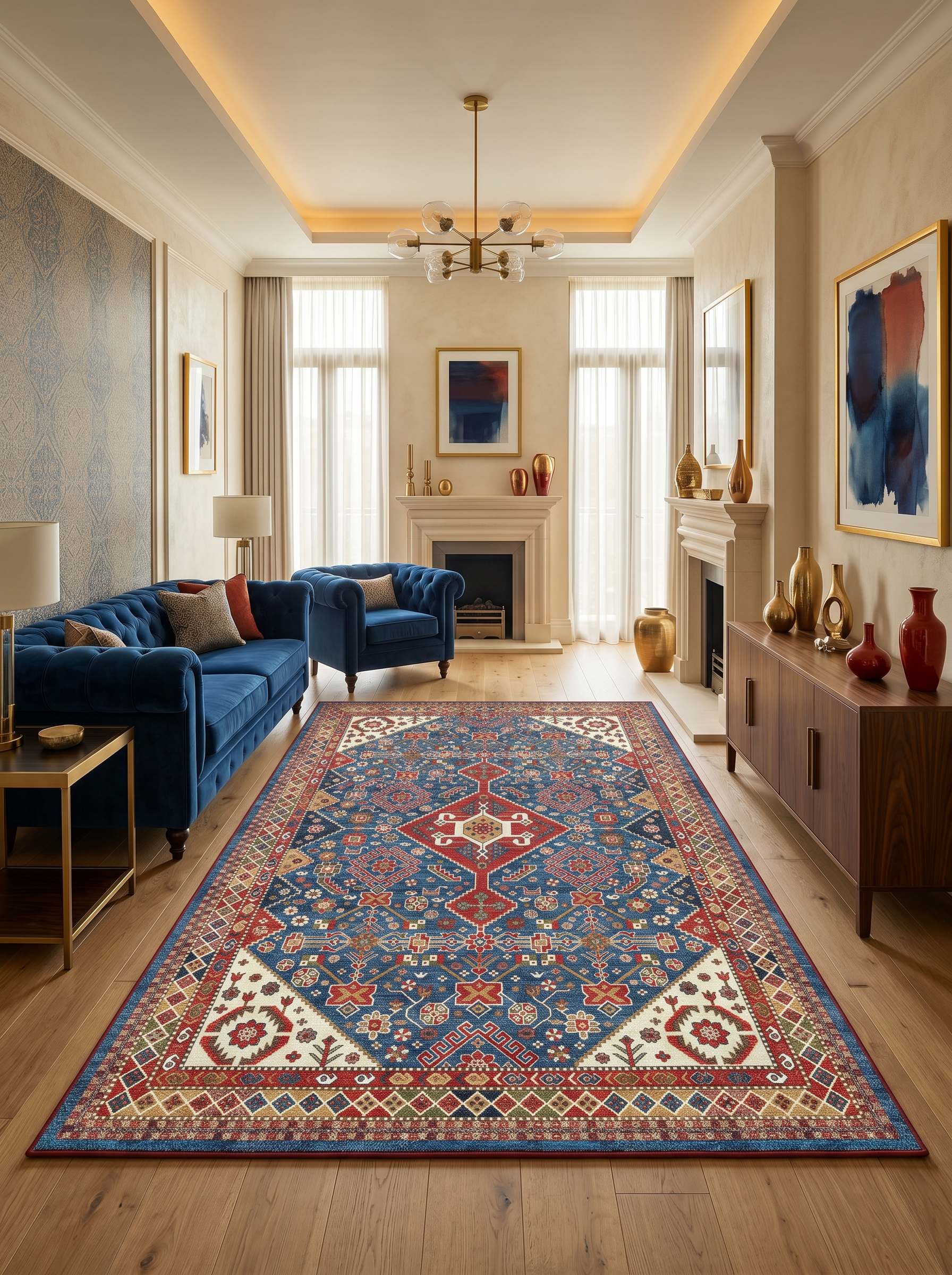 Arte VN130-1 Klasik Desenli Dekoratif Salon Mutfak Koridor Halısı