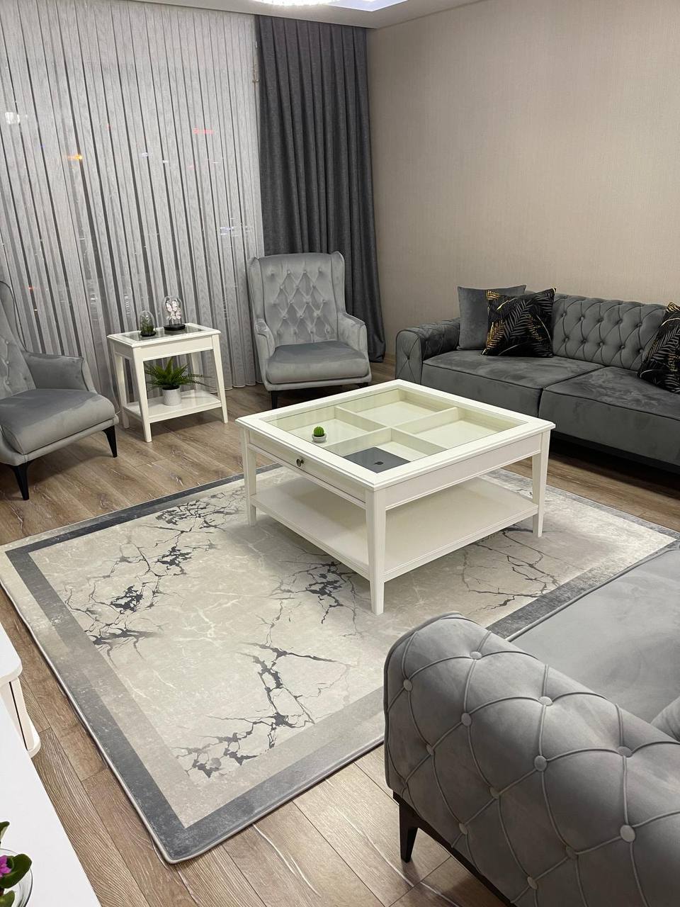 RİPON - Kaymaz Deri Taban Makinede Yıkanabilir Salon Oturma Odası Mutfak Halısı